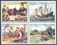 Christopher ColumbusUnited States, 1992Block of 4 Mint Stamps